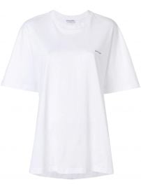 Balenciaga Logo Printed Cocoon T-shirt - Farfetch at Farfetch